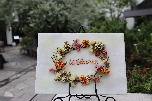 青山・表参道・キャンドル作り】ウェルカムボードレッスン」の体験