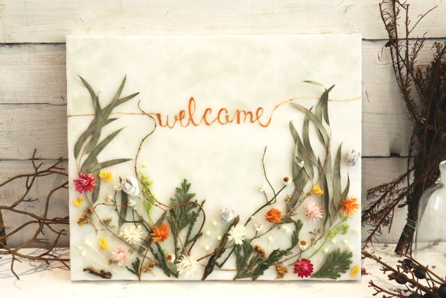 青山・表参道・キャンドル作り】ウェルカムボードレッスン」の体験