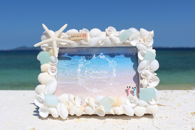 沖縄・恩納村・マリンクラフト】お好きな貝殻を選び放題！シェルフォト