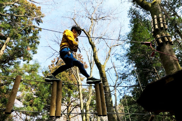 神奈川・厚木・アスレチック】6種のコースと42個の